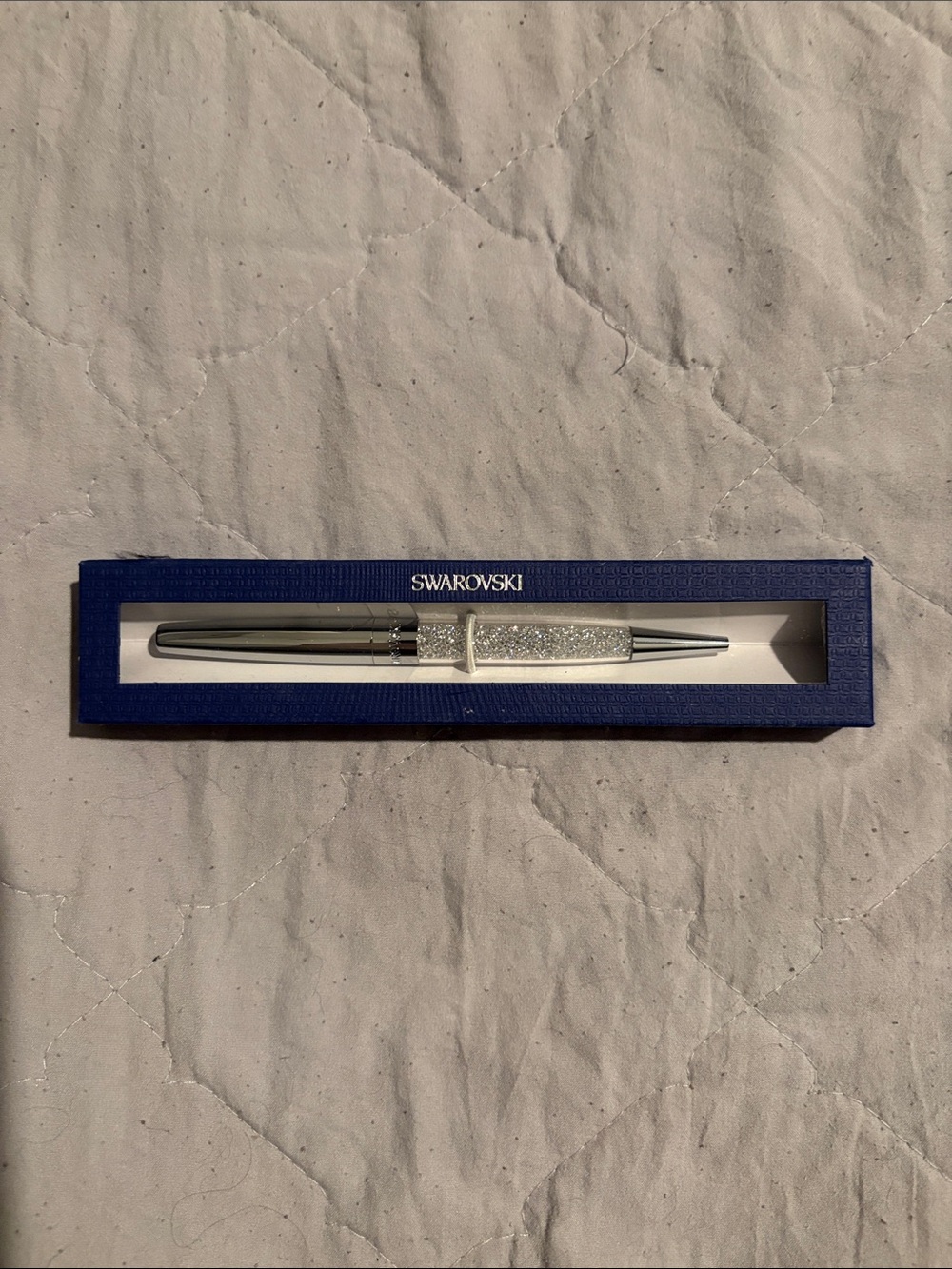 Swarovski Silver Crystal Ballpoint Pen - Silver